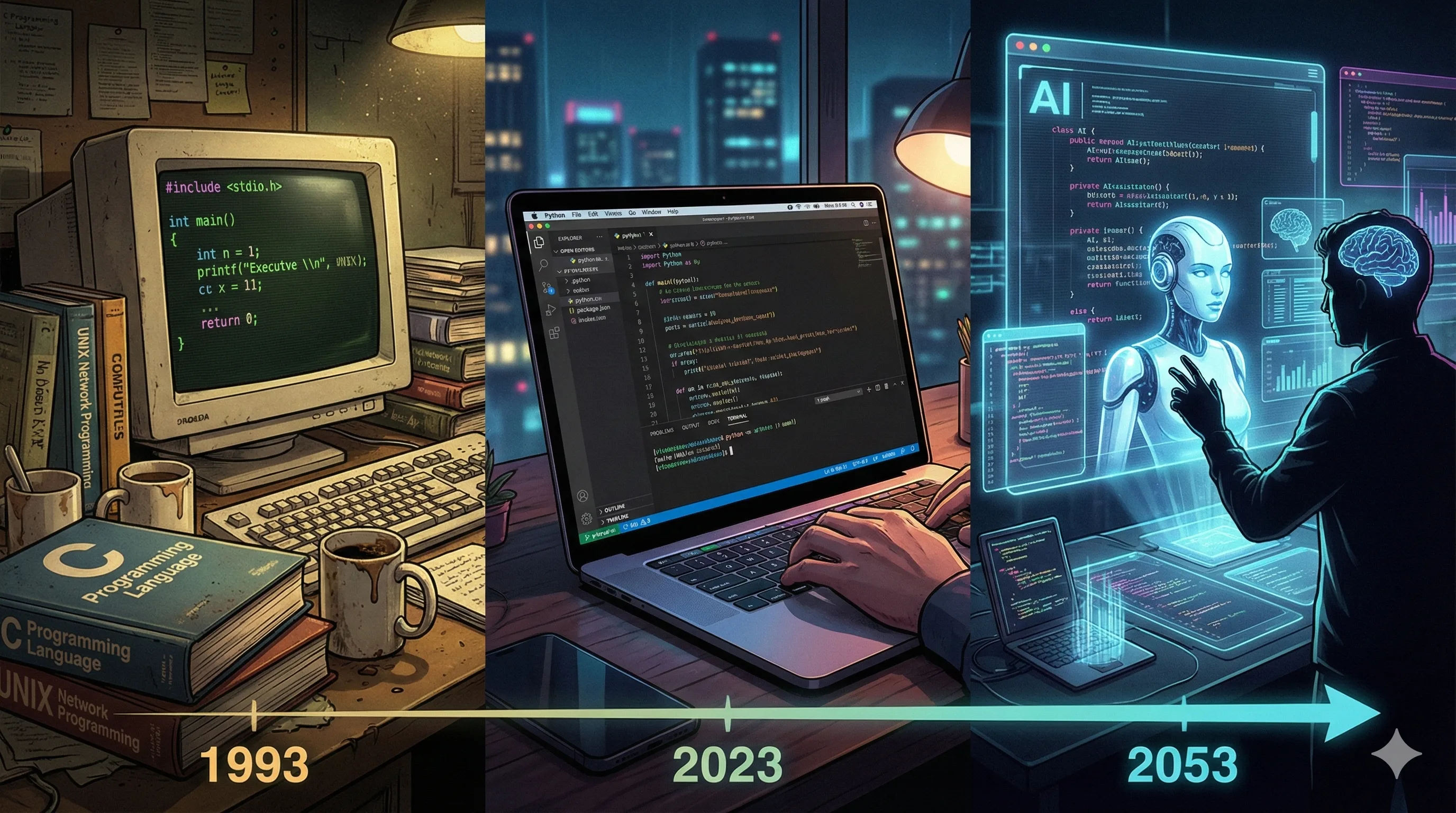 從指標到提示詞：一個老工程師的程式開發滄桑史